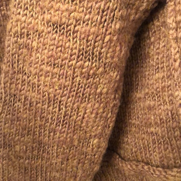 Free People Wool Brown Button Long Sleeve Sweater - Picture 8 of 9